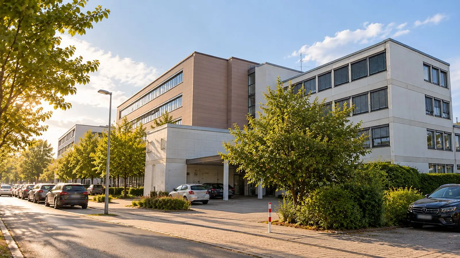 Immeuble de bureaux dans une zone d'activités en périphérie de Stuttgart